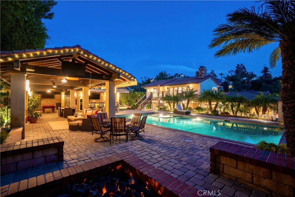 The backyard oasis.
