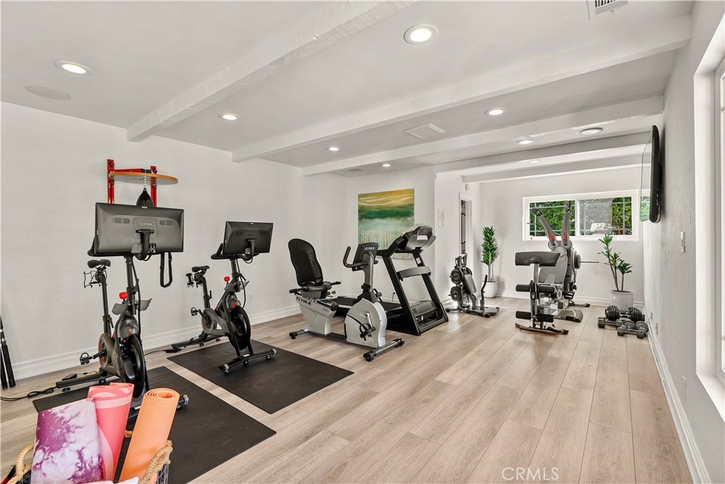 19151 Fowler Avenue Santa Ana, CA 92705 - Photo 25 of 57 Downstairs Primary Bedroom #4 / Workout / Yoga Studio w/ Ensuite