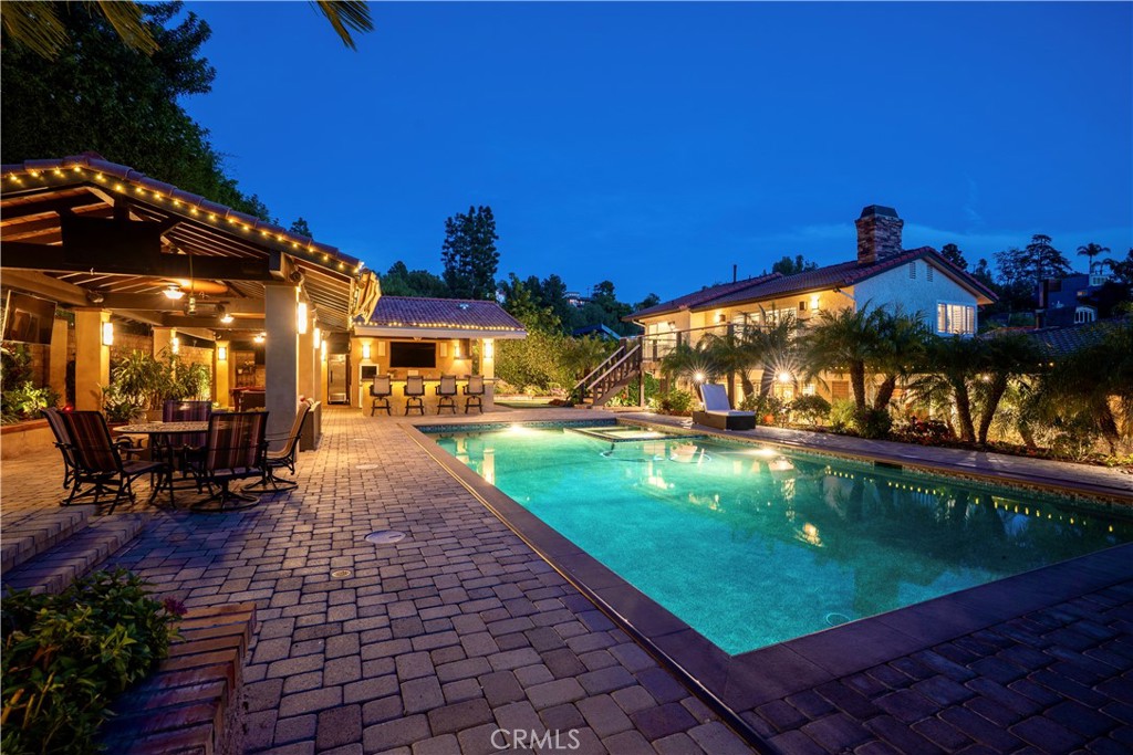 19151 Fowler Avenue Santa Ana, CA 92705 - Photo 3 of 57 The backyard oasis at dusk.