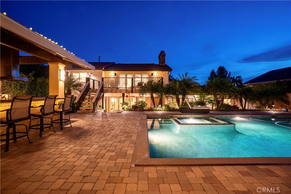 19151 Fowler Avenue Santa Ana, CA 92705 - Photo 5 of 57 The backyard oasis at dusk.