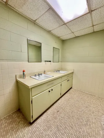 a room with gym equipment