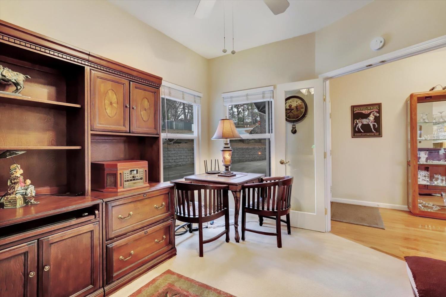 17036 Alice Way Grass Valley, CA 95949 - Photo 24 of 58 a dining room with wooden floor and furniture