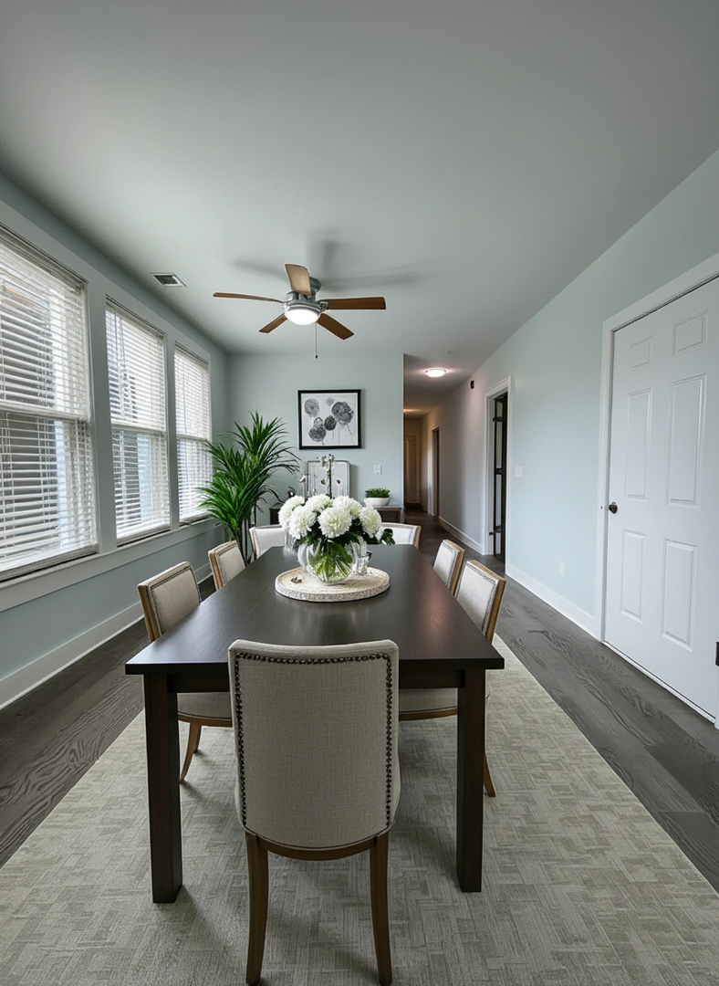 2416 North Springfield Avenue, Unit 2 Chicago, IL 60647 - Photo 3 of 9 a view of a dining room with furniture