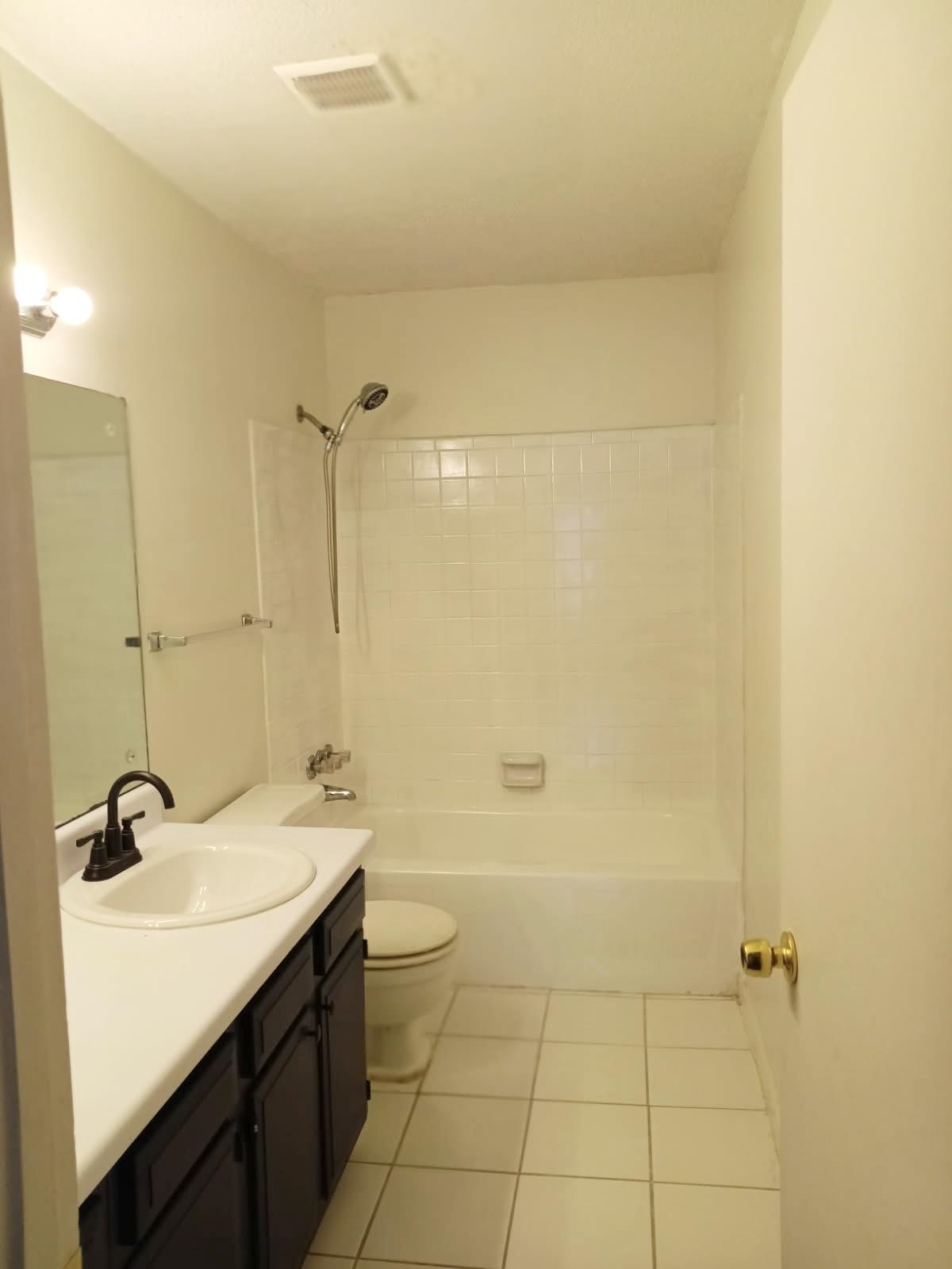 1770 Crompton 6th Square, Unit 29 Memphis, TN 38134 - Photo 10 of 21 Full bathroom featuring vanity, tub / shower combination, and light tile patterned floors
