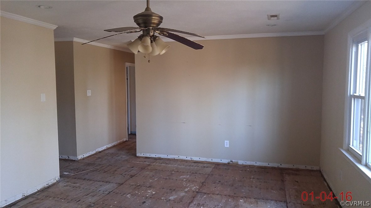 6731 Cherry Road Quinton, VA 23141 - Photo 7 of 13 a view of a window in an empty room