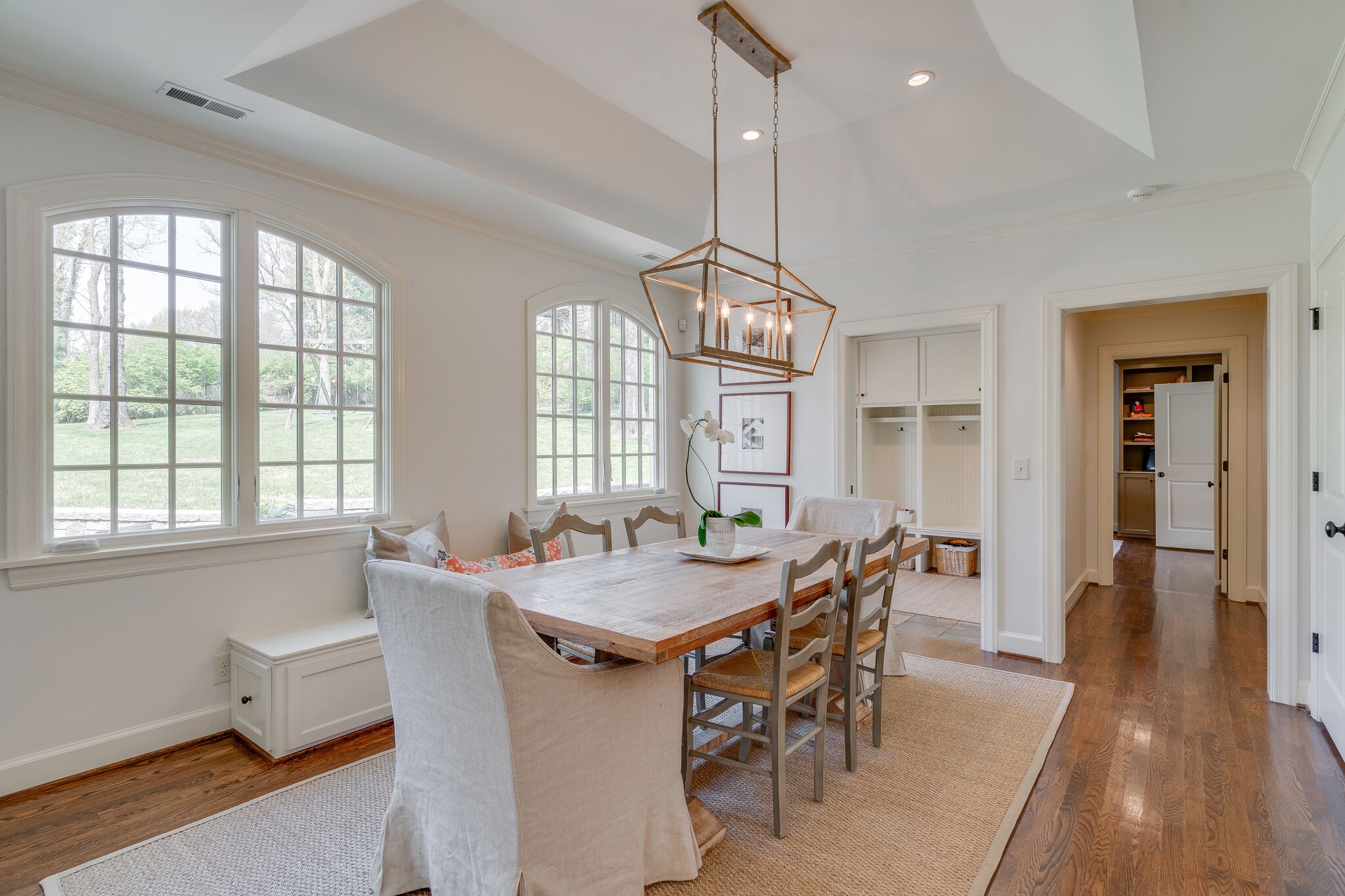 4321 Sneed Road Nashville, TN 37215 - Photo 11 of 37 a view of a dining room with furniture window and wooden floor