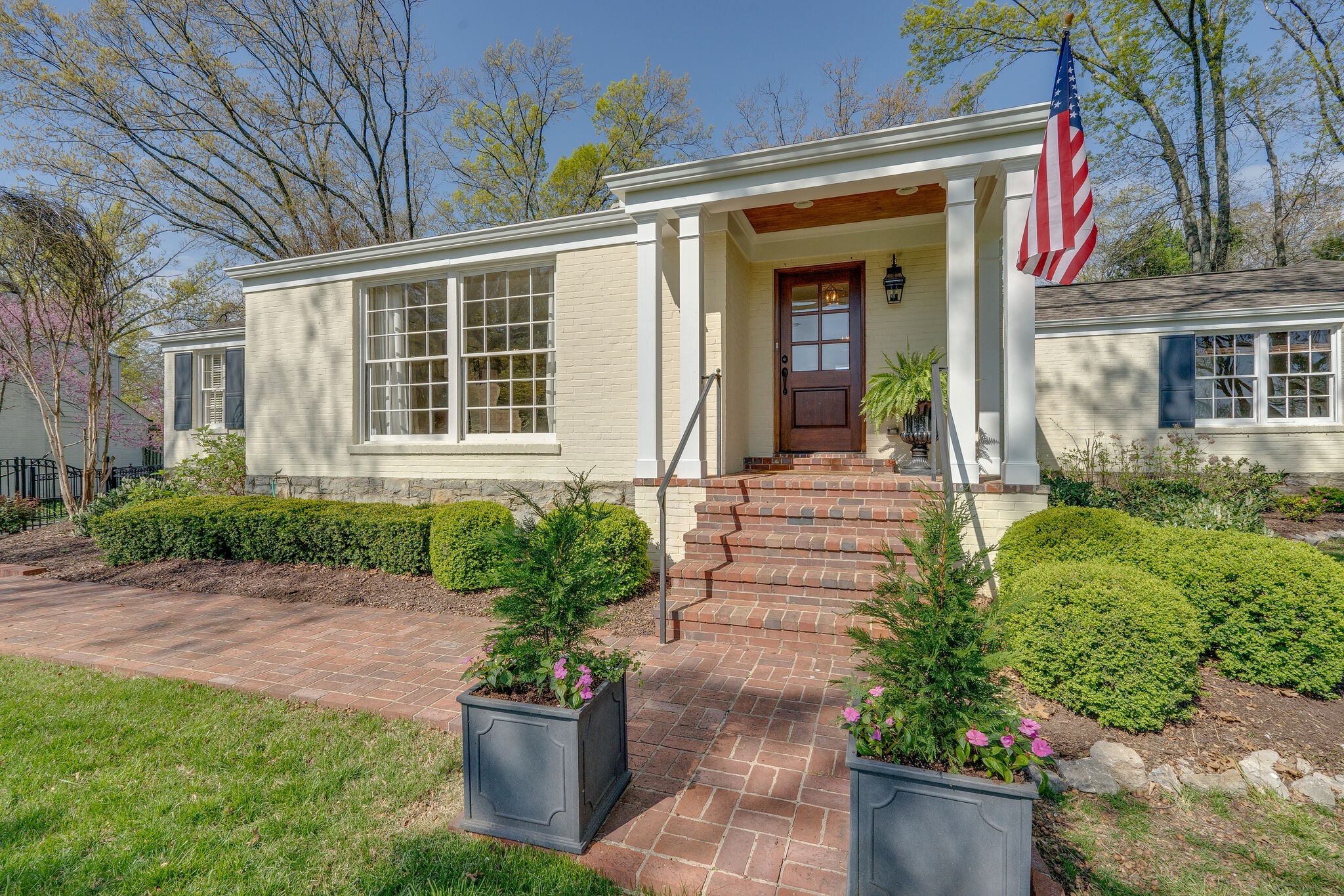 4321 Sneed Road Nashville, TN 37215 - Photo 3 of 37 front view of a house with potted plants