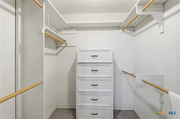 a view of walk in closet