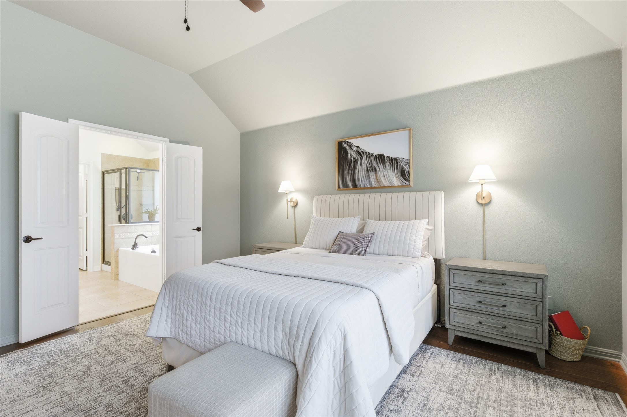 1312 Rimstone Drive Cedar Park, TX 78613 - Photo 11 of 25 a bedroom with a bed and a couch