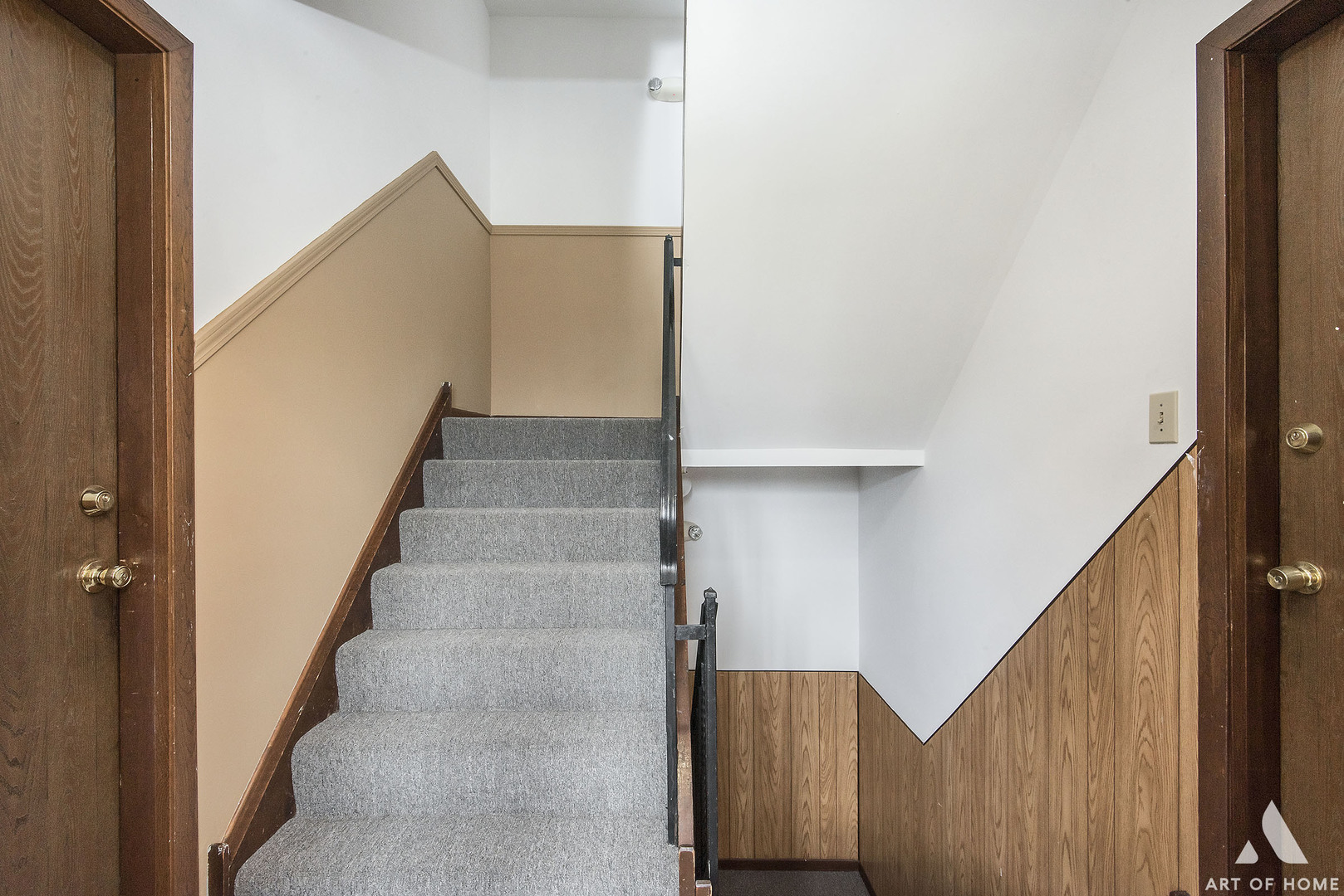 10612 Ridgemont Lane Chicago Ridge, IL 60415 - Photo 27 of 32 a view of staircase with wooden floor and stairs