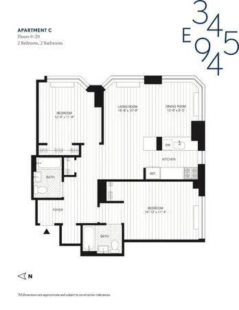 $6,750 | 345 East 94th Street, Unit 25C | Upper East Side