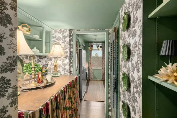 a view of living room and entryway