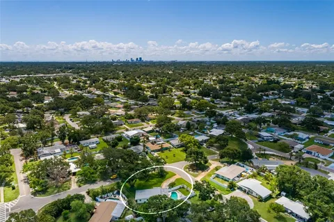 view of city and green space