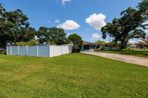 a house view with a garden space