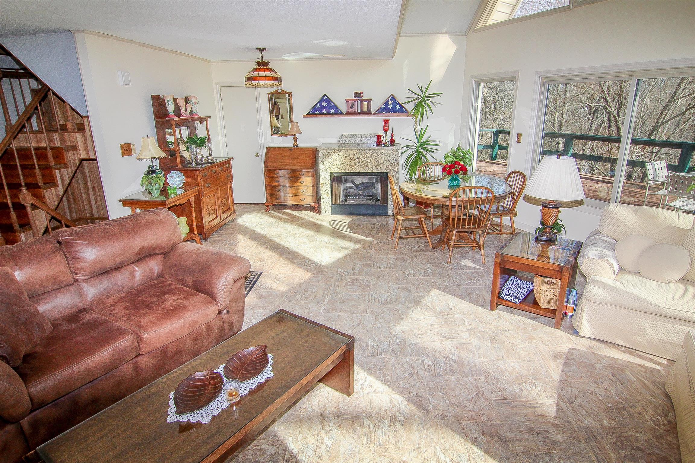 1539 Damron Road Estill Springs, TN 37330 - Photo 13 of 30 Cozy living room, with gas log fireplace.