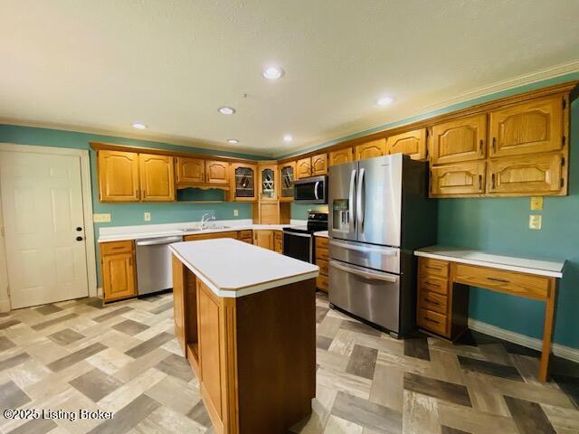2690 Bells Ml Road Shepherdsville, KY 40165 - Photo 11 of 71 Kitchen with vinyl plank flooring, island bar & comes equipped with appliances