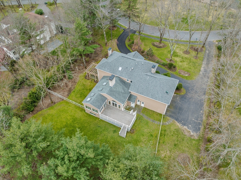 67 Bridle Path Sudbury, MA 01776 - Photo 35 of 42 an aerial view of residential house with outdoor space and swimming pool