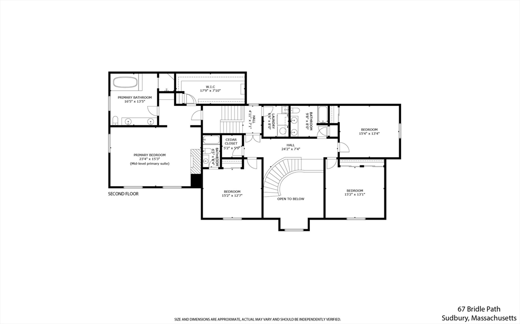 67 Bridle Path Sudbury, MA 01776 - Photo 41 of 42 a view of staircase