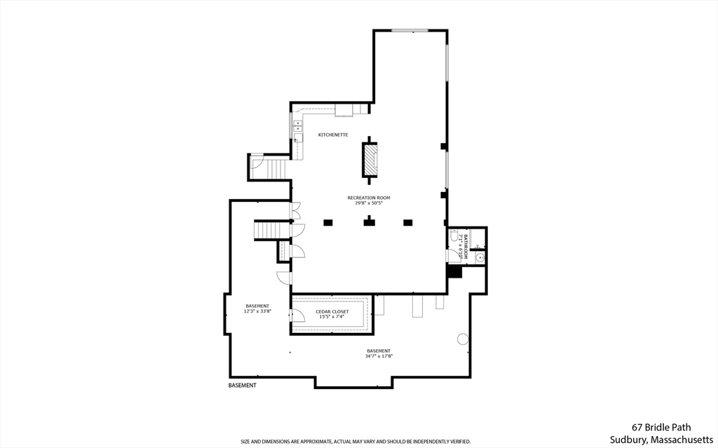 67 Bridle Path Sudbury, MA 01776 - Photo 42 of 42 a picture of floor plan