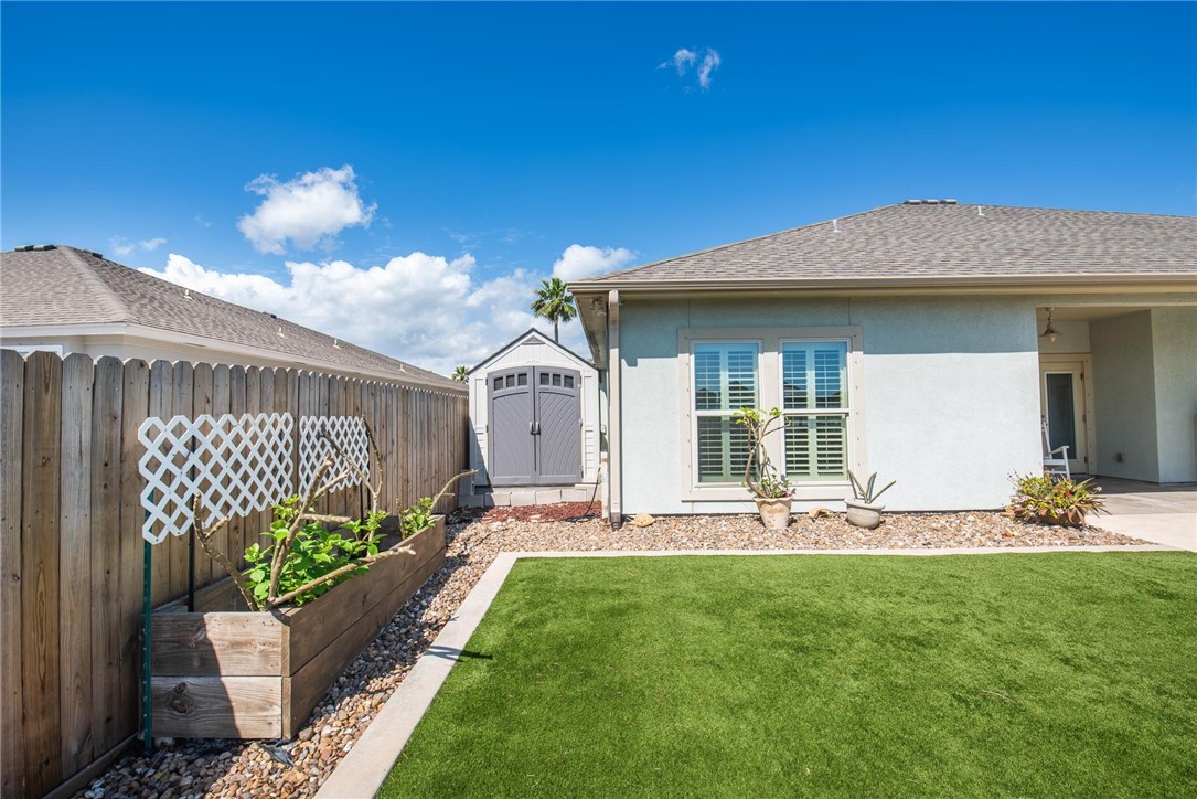 15614 Cuttysark Street Corpus Christi, TX 78418 - Photo 30 of 40 Side yard w/ shed