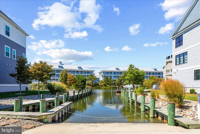 a view of a lake with a house