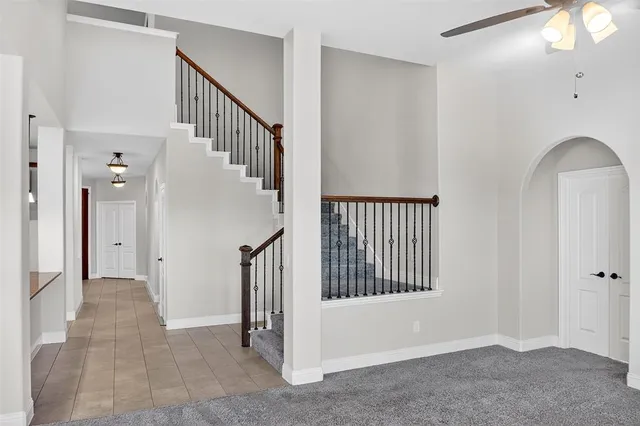 an empty room with a natural light