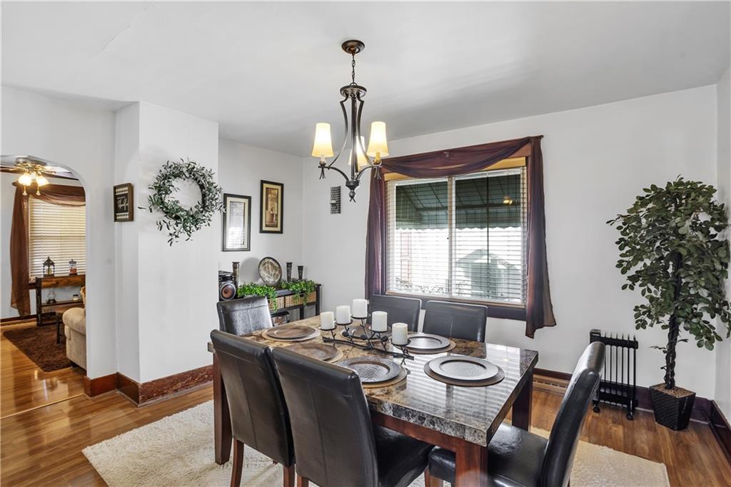 804 George Street Scottdale, PA 15683 - Photo 15 of 34 a view of a dining room with furniture window and wooden floor