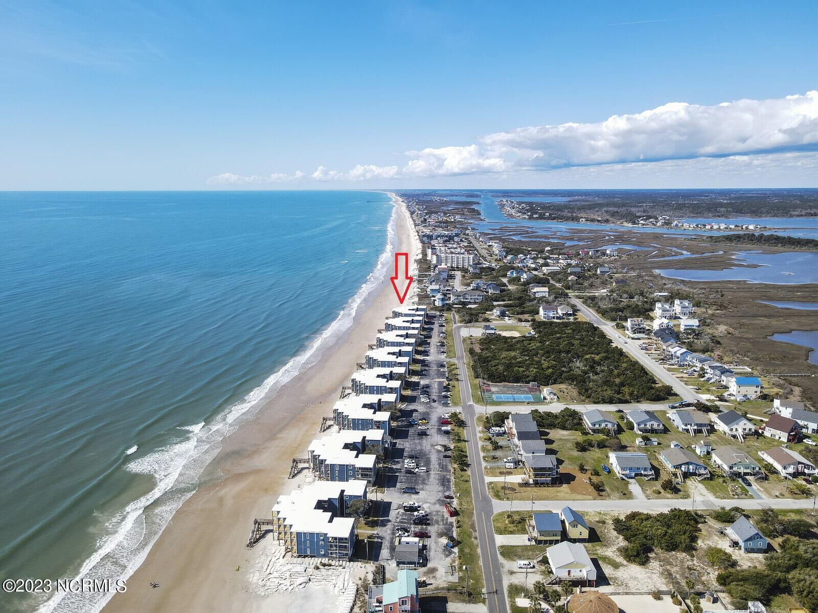 2174 New River Inlet Road, Unit 387 North Topsail Beach, NC 28460 - Photo 30 of 30 53_DJI_0050 with arrow