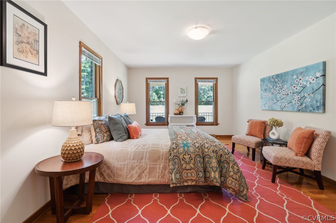 13200 River Road Chesterfield, VA 23838 - Photo 26 of 50 a bedroom with a bed and wooden floor