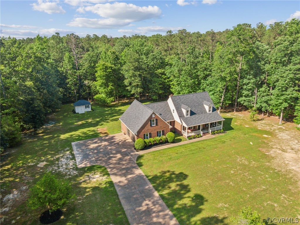 13200 River Road Chesterfield, VA 23838 - Photo 43 of 50 an aerial view of a house with a yard