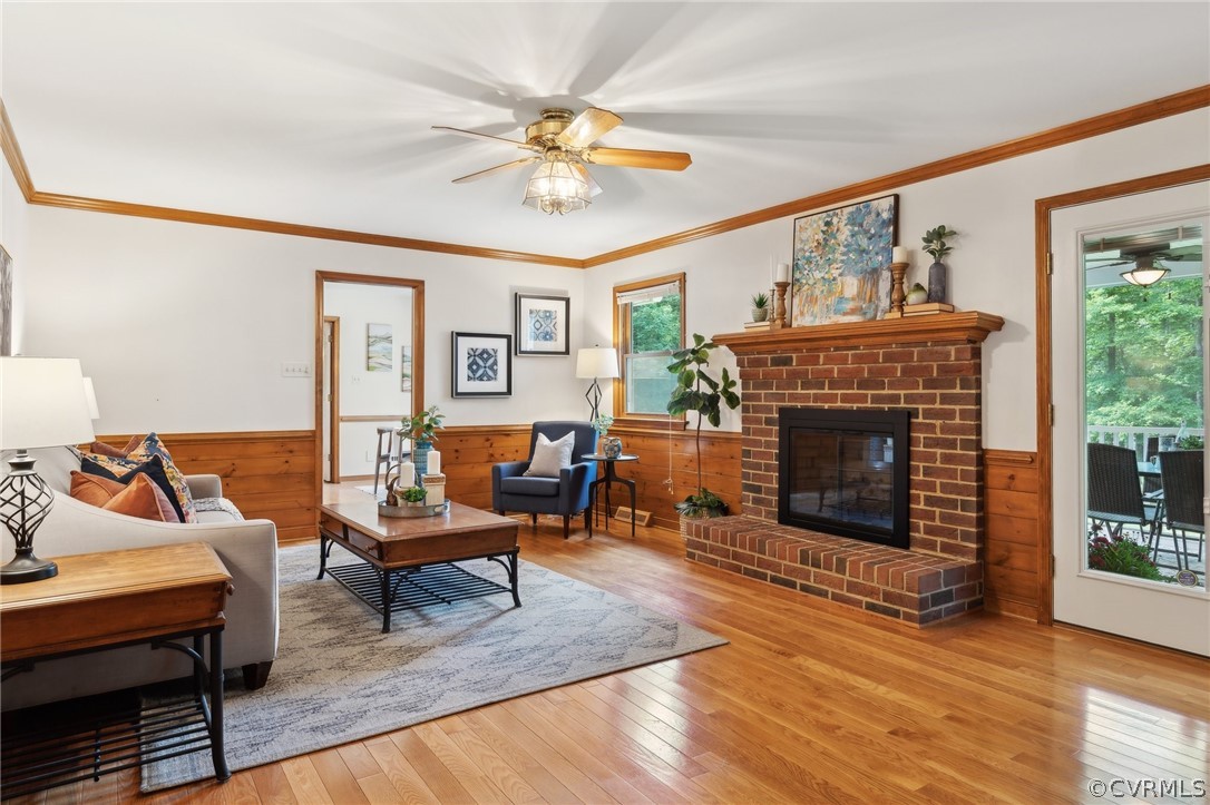 13200 River Road Chesterfield, VA 23838 - Photo 5 of 50 a living room with furniture and a fireplace