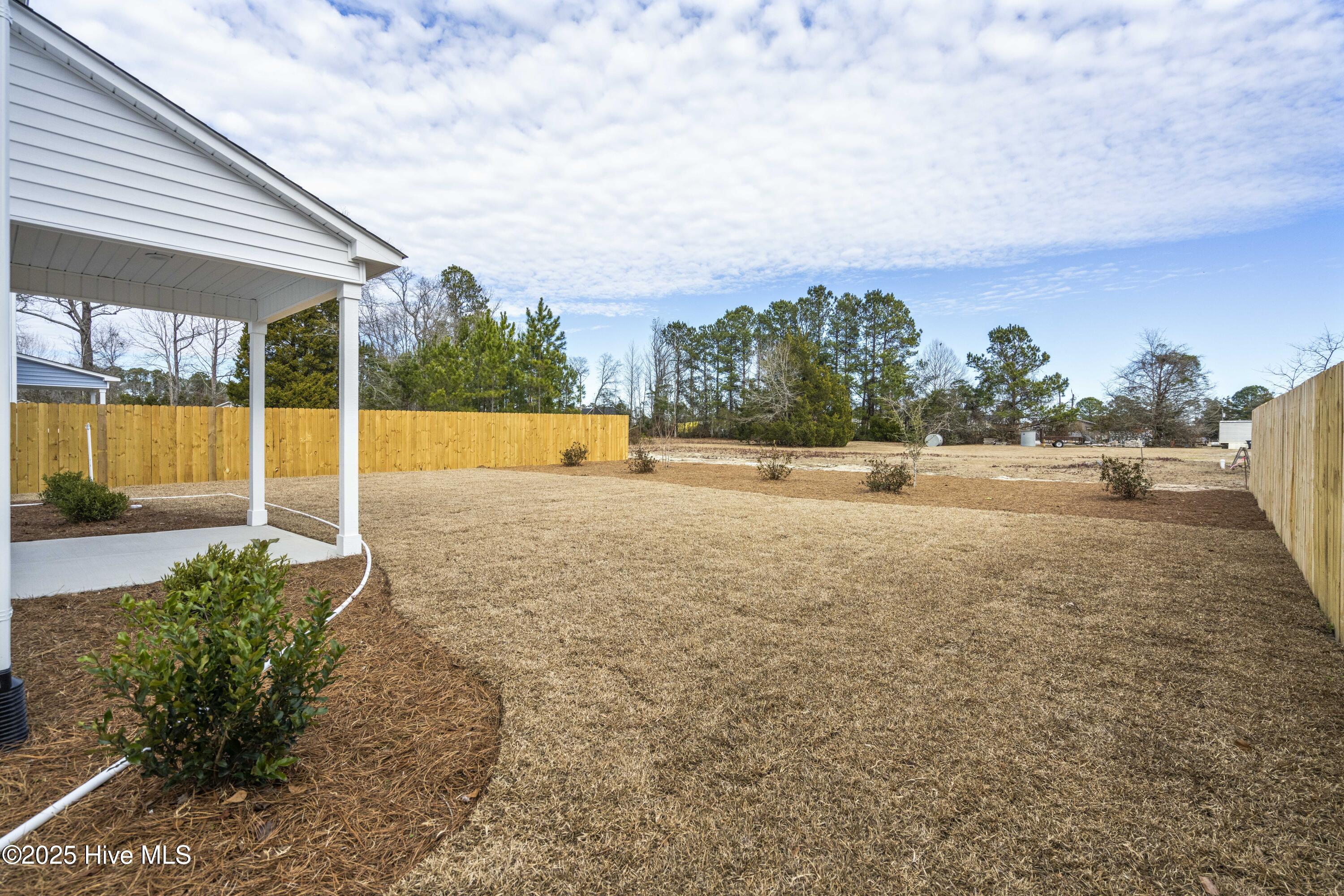 1220 Lanvale Road Leland, NC 28451 - Photo 7 of 52 Spacious Backyard with covered patio- will be fenced in with wood privacy fence like neighbors.