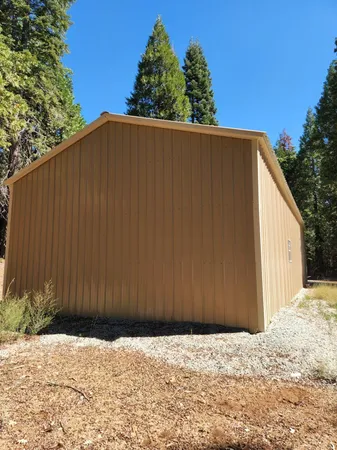 a backyard of a house