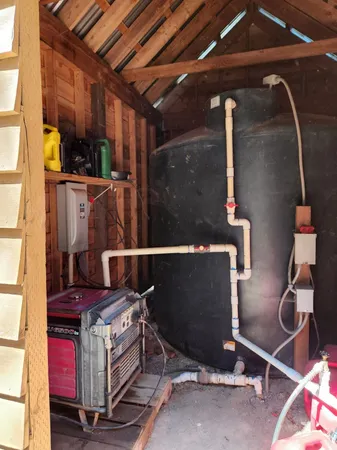 a room with storage and utility