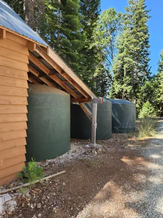 a backyard of a house