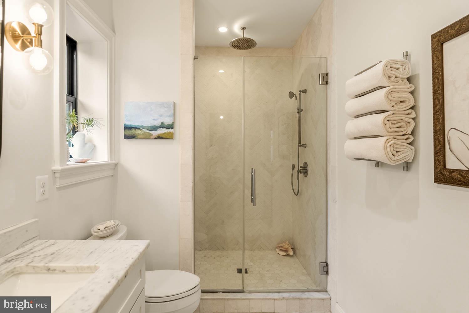 5711 Colorado Avenue Northwest Washington, DC 20011 - Photo 20 of 44 a bathroom with a sink a toilet and shower