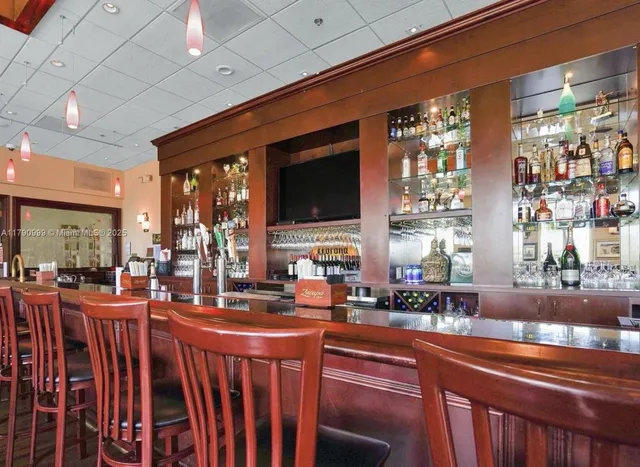 a kitchen with lots of counter top space
