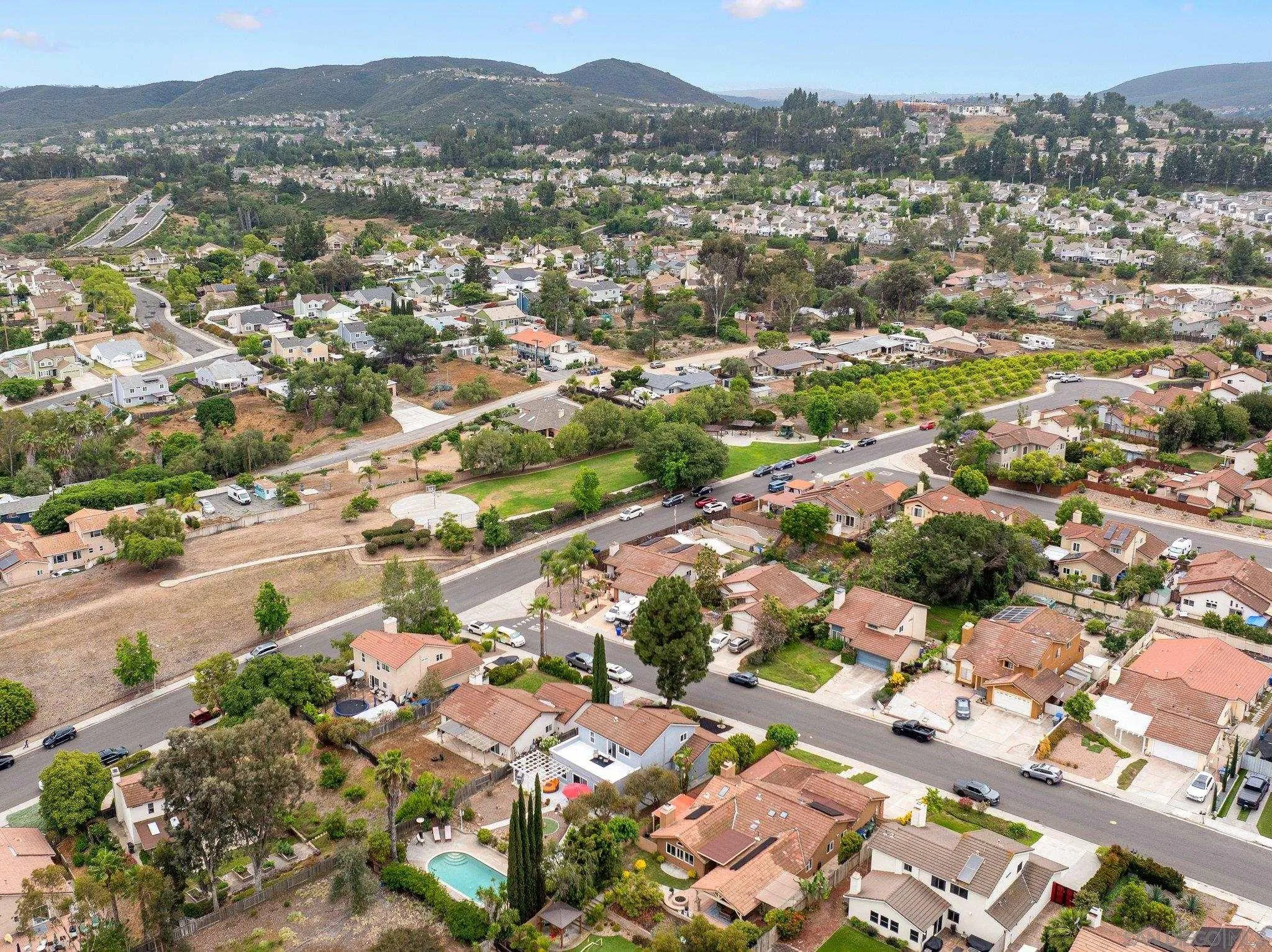 14813 Morningside Drive Poway, CA 92064 - Photo 35 of 37 an aerial view of residential houses with outdoor space