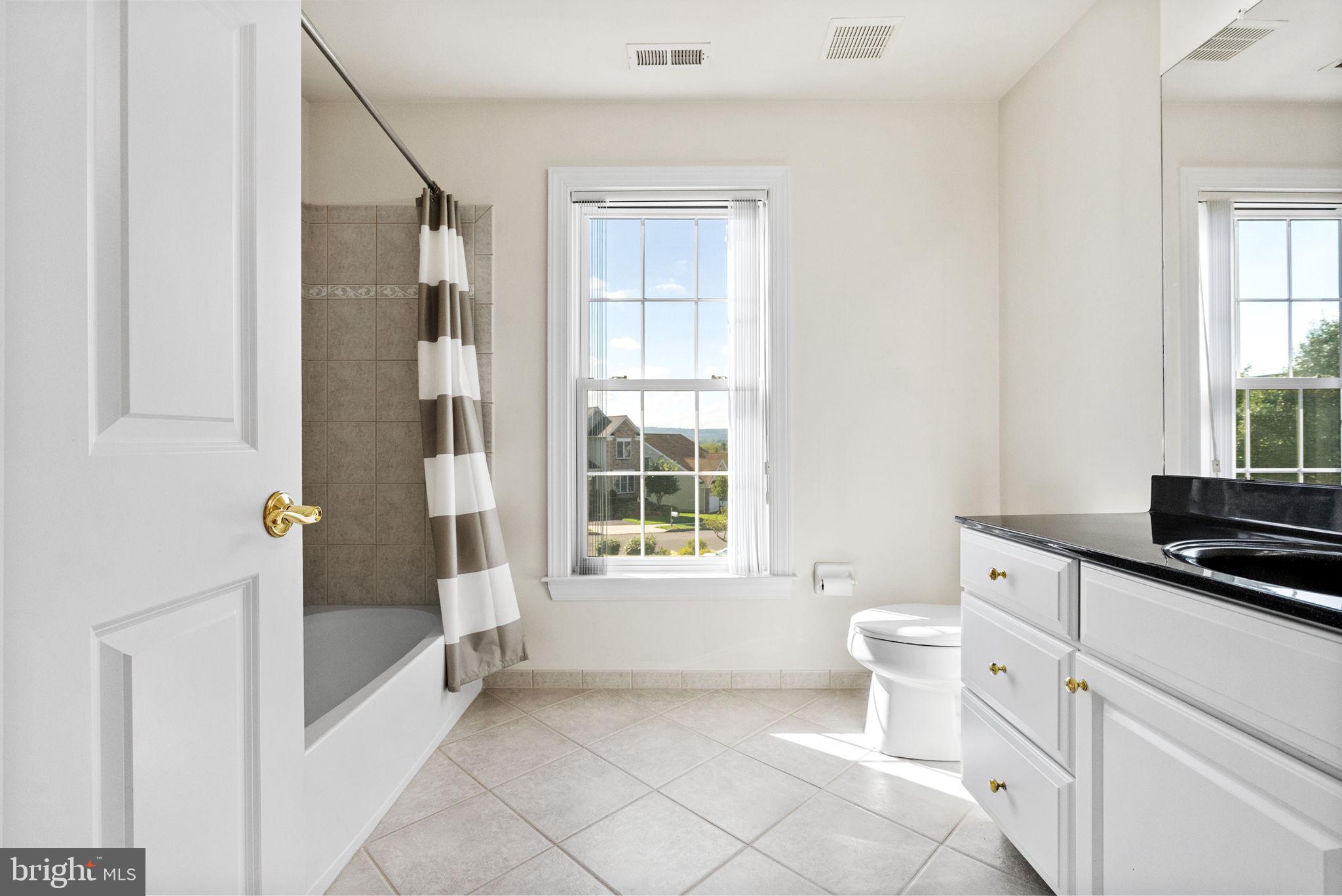 133 Sloan Road Phoenixville, PA 19460 - Photo 33 of 67 a bathroom with a granite countertop sink a toilet and a window