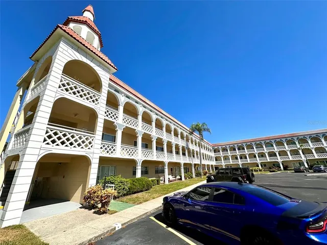 a front view of a building