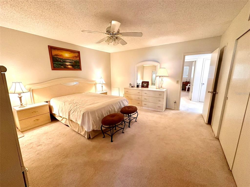 2404 Florentine Way, Unit 2 Clearwater, FL 33763 - Photo 11 of 37 a bedroom with a bed and a large mirror