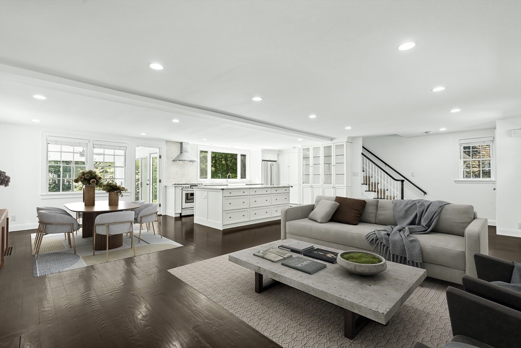 53 Madison Road Wellesley, MA 02481 - Photo 2 of 18 a living room with furniture and a wooden floor