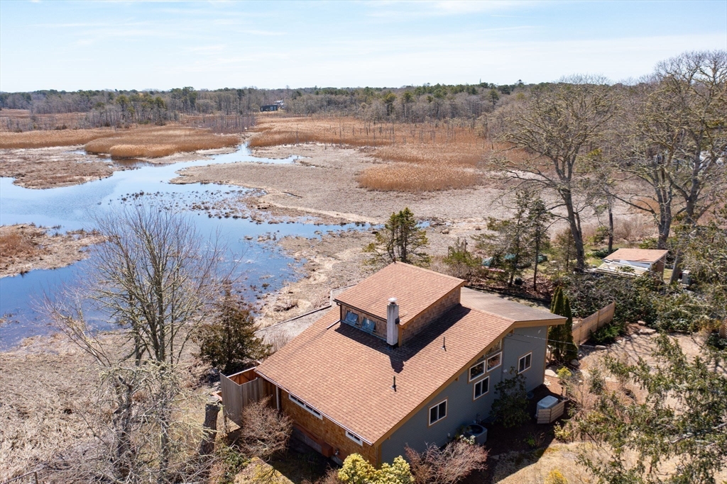 97 Bells Neck Road West Harwich, MA 02671 - Photo 32 of 41 an aerial view of houses with yard