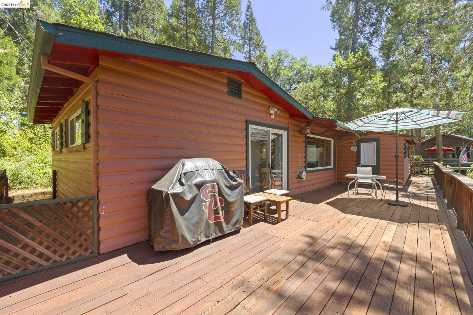 21815 Confidence Road Twain Harte, CA 95383 - Photo 28 of 30 a view of outdoor space yard deck patio and outdoor kitchen