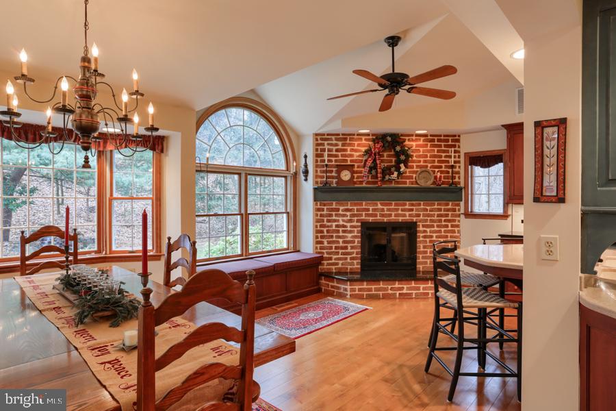 541 Hilltop Road Hummelstown, PA 17036 - Photo 19 of 76 Eat-in Kitchen Area with Gas FIreplace