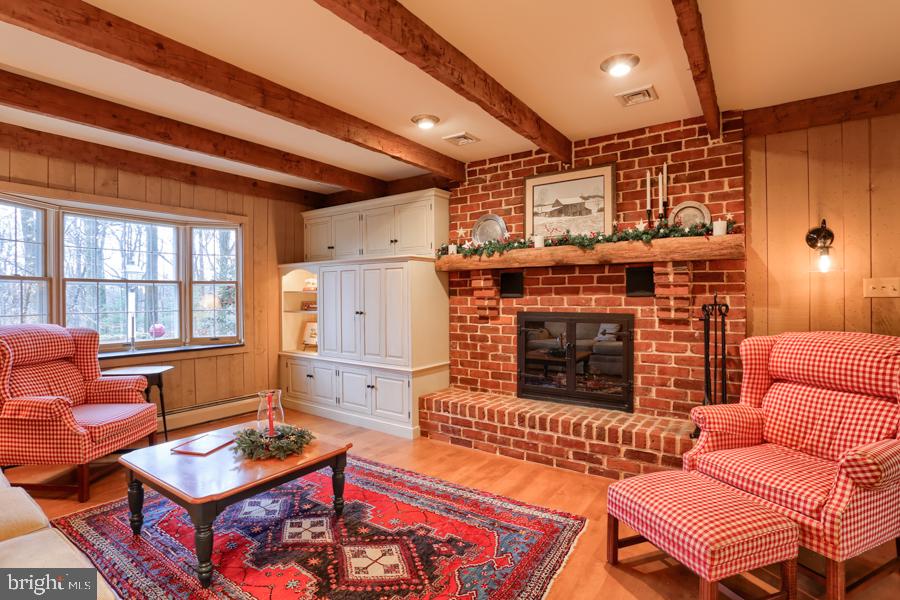 541 Hilltop Road Hummelstown, PA 17036 - Photo 9 of 76 Family Room with Built-ins and Wood Fireplace