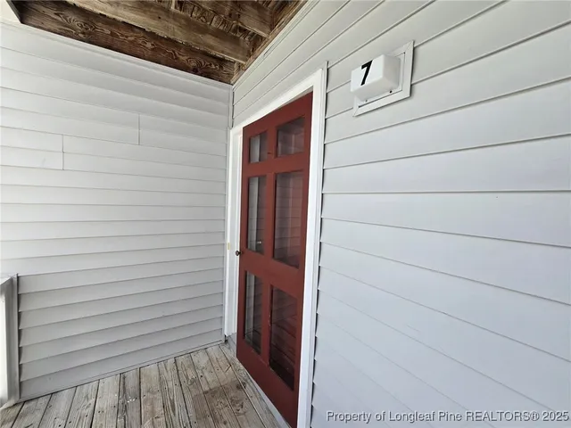 a view of front door