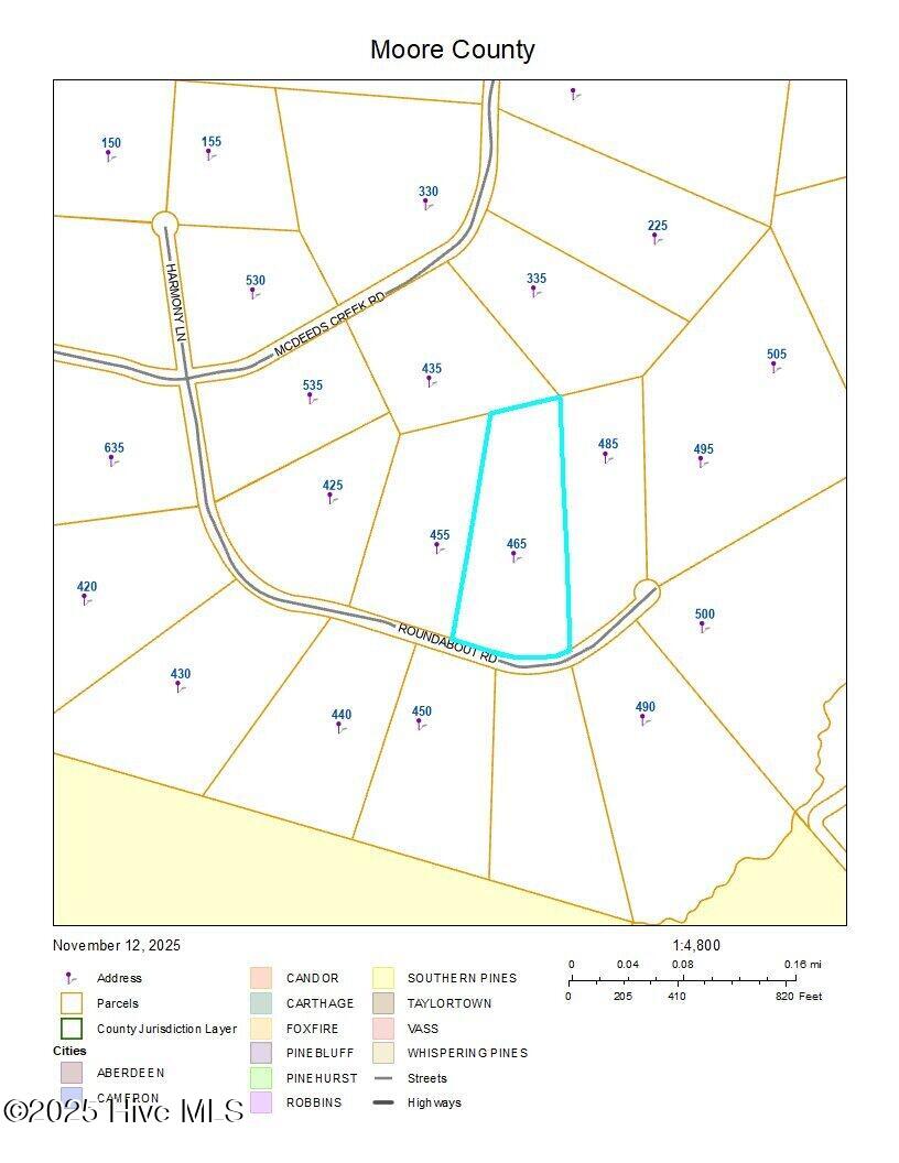 465 Roundabout Road Carthage, NC 28327 - Photo 10 of 10 GIS