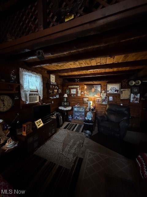 15639 Grove Road Southwest Port Washington, OH 43837 - Photo 18 of 31 Living room with wood walls