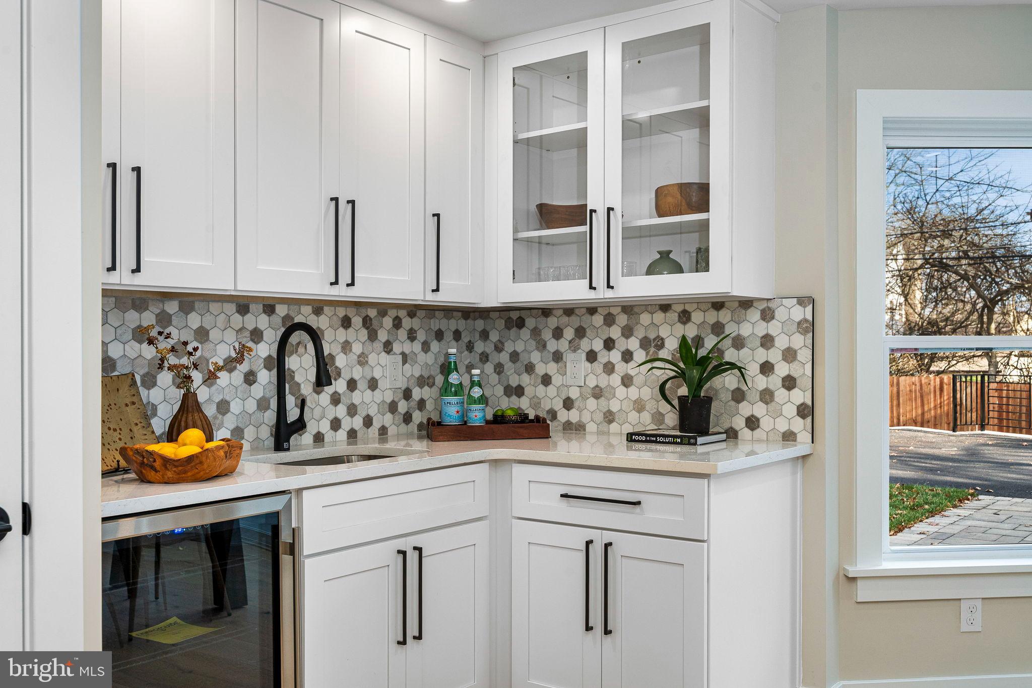 211 Bryn Mawr Avenue Bala Cynwyd, PA 19004 - Photo 24 of 59 Modern kitchen with stylish hexagon tiles.
